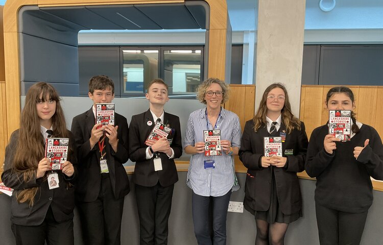 Image of Year 9 help select Lancashire Book of the Year at UCLan final