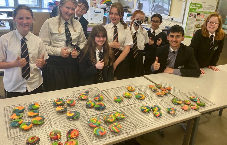 Image of Mrs Cowell's Cookery Club - Year 7 Rainbow Biscuits
