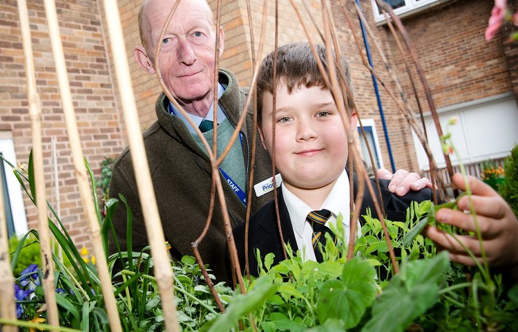 Image of Priory’s gardener helps more than just the flowers grow!