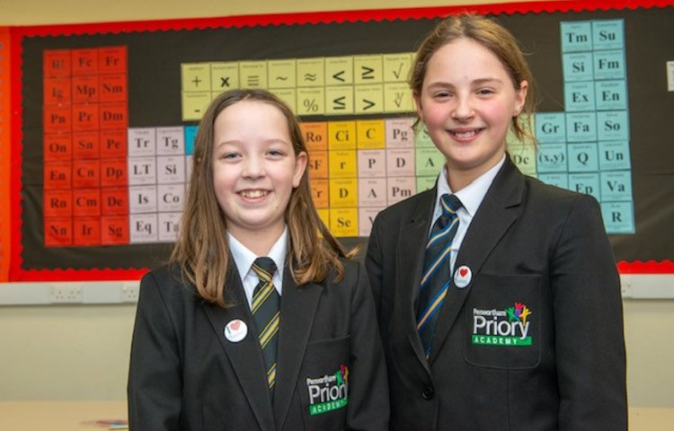Image of Anna and Harriet: I love Maths because...