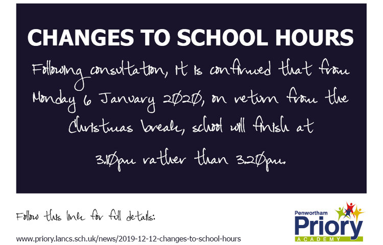 Image of Changes to school hours