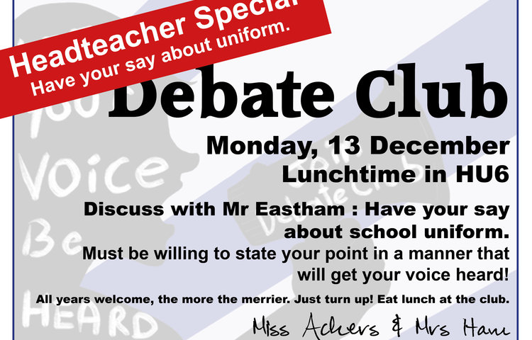 Image of Debate Club - you spoke, we listened
