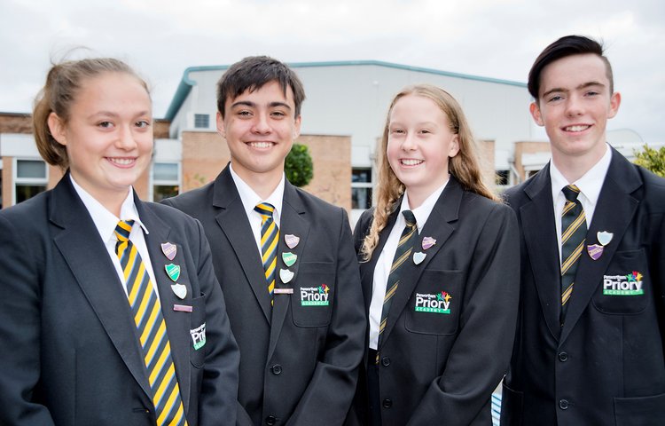 Image of Meet Priory's new head  prefects
