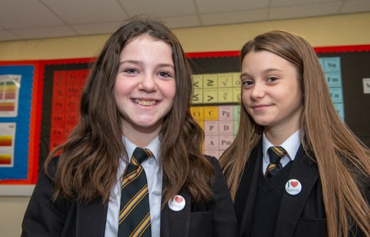 Image of Keira and Daisy: I love Maths because...