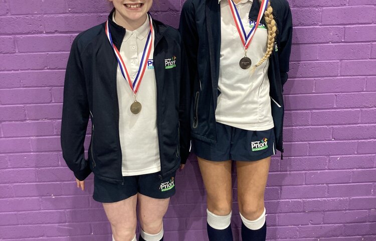 Image of Gold and silver for Priory's gymnasts
