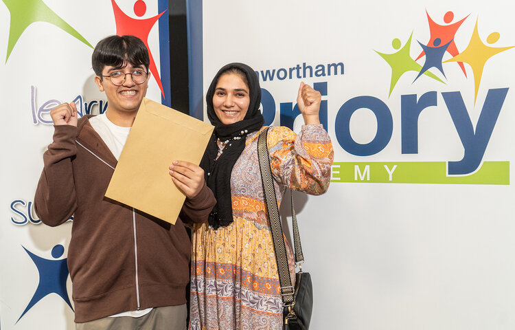 Image of GCSE Results Day - Uzair, Jake and Achie's Story