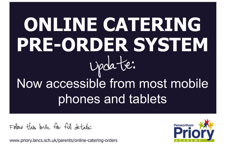 Image of Online catering pre-order system update