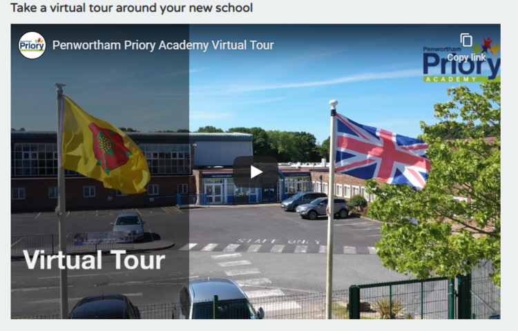 Image of Priory's virtual online tour
